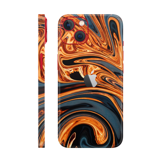 Folie de protectie pentru iPhone 14 Plus, eSkins Signature, Skin Amber Blaze
