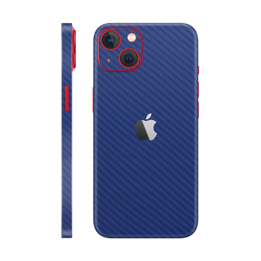 Skin iPhone 14 Plus, Carbon 3D Blue