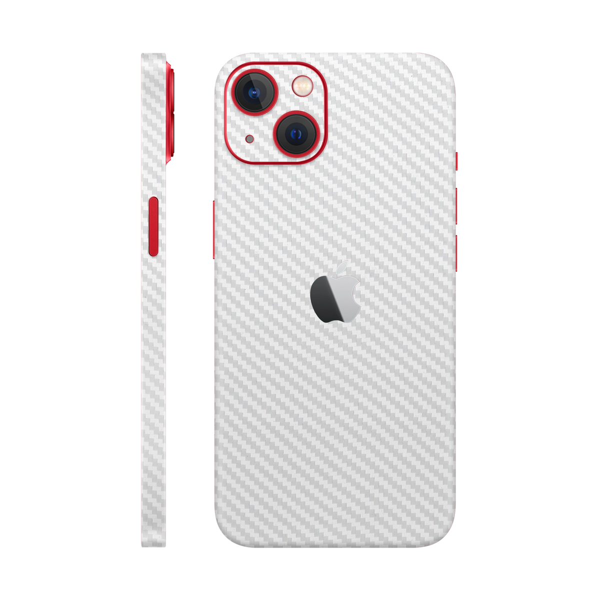 Skin iPhone 14 Plus, Carbon 3D White