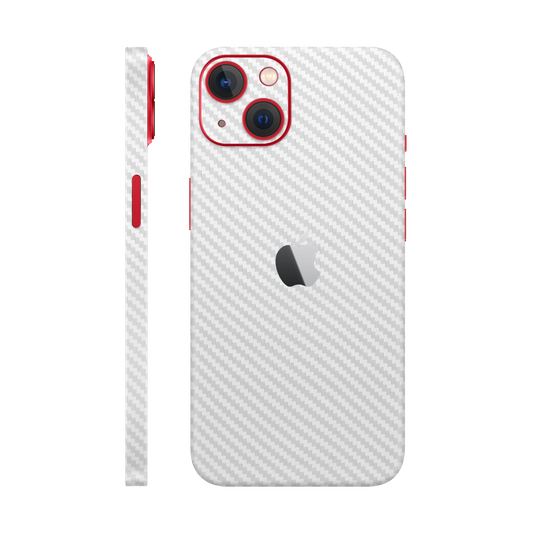 Skin iPhone 14 Plus, Carbon 3D White