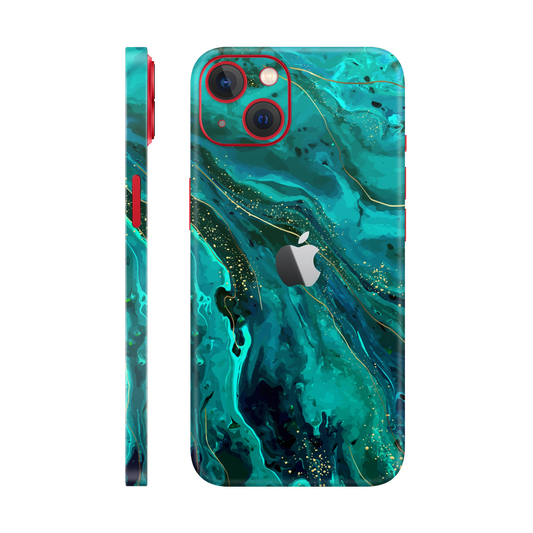 Folie de protectie pentru iPhone 14 Plus, eSkins Signature, Skin Celestial Lagoon