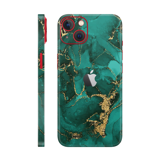 Folie de protectie pentru iPhone 14 Plus, eSkins Signature, Skin Ethereal Green