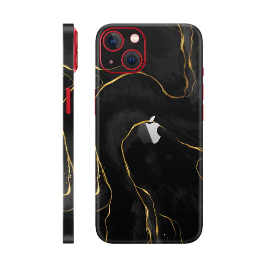 Folie de protectie pentru iPhone 14 Plus, eSkins Signature, Skin Golden Onyx