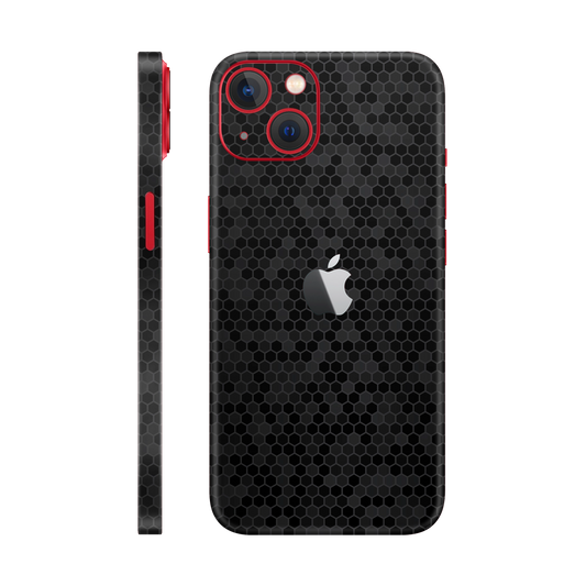 Skin iPhone 14 Plus, Honeycomb 3D Black