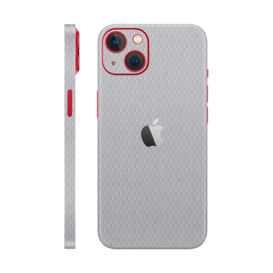 Skin iPhone 14 Plus, Honeycomb 3D Gray
