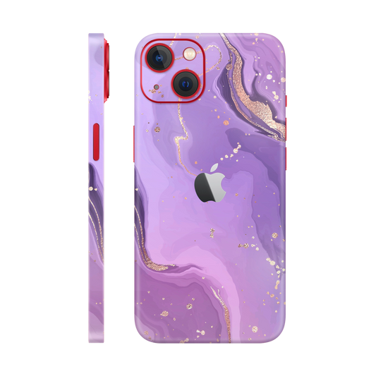 Folie de protectie pentru iPhone 14 Plus, eSkins Signature, Skin Lavender Swirl