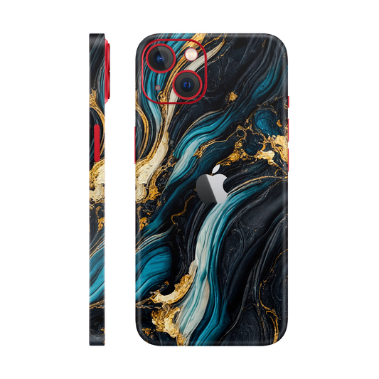 Folie de protectie pentru iPhone 14 Plus, eSkins Signature, Skin Mystic Ocean