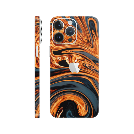 Folie de protectie pentru iPhone 14 Pro, eSkins Signature, Skin Amber Blaze