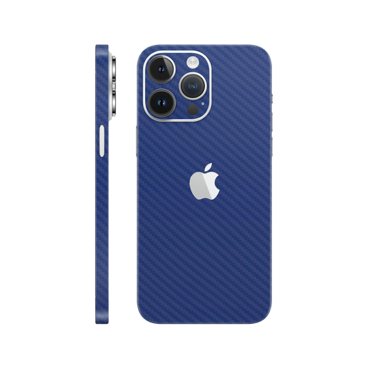 Skin iPhone 14 Pro, Carbon 3D Blue