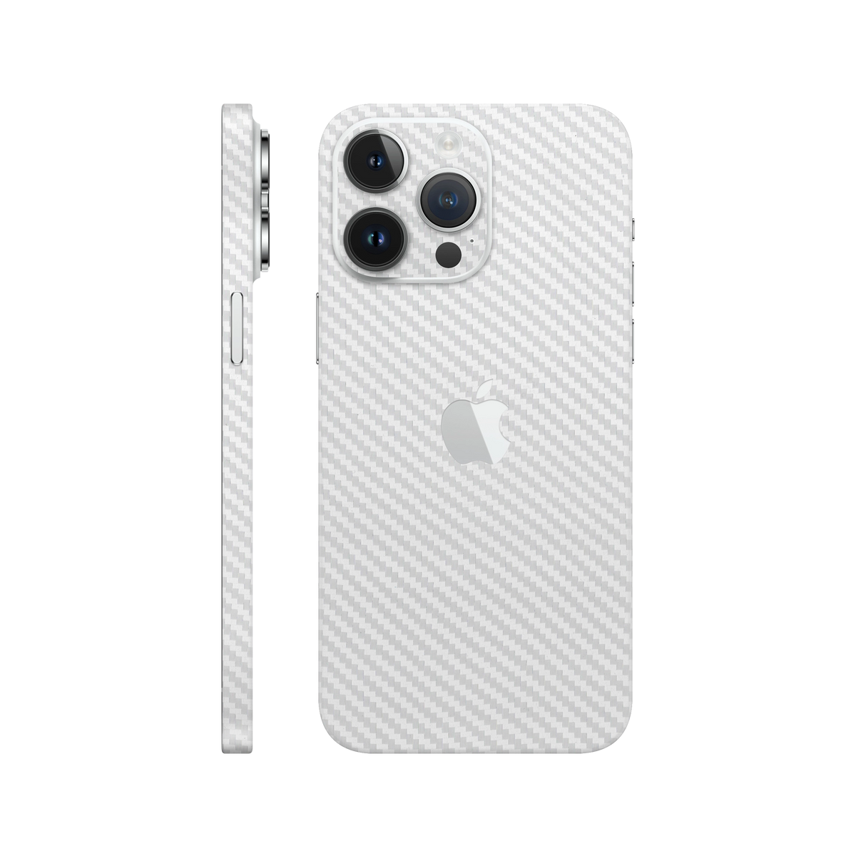 Skin iPhone 14 Pro, Carbon 3D White