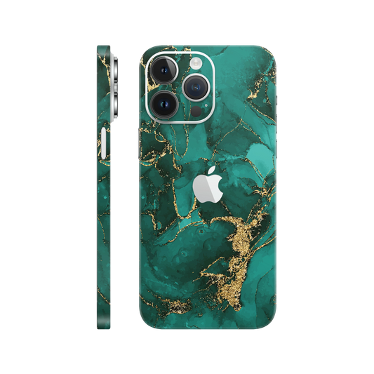 Folie de protectie pentru iPhone 14 Pro, eSkins Signature, Skin Ethereal Green