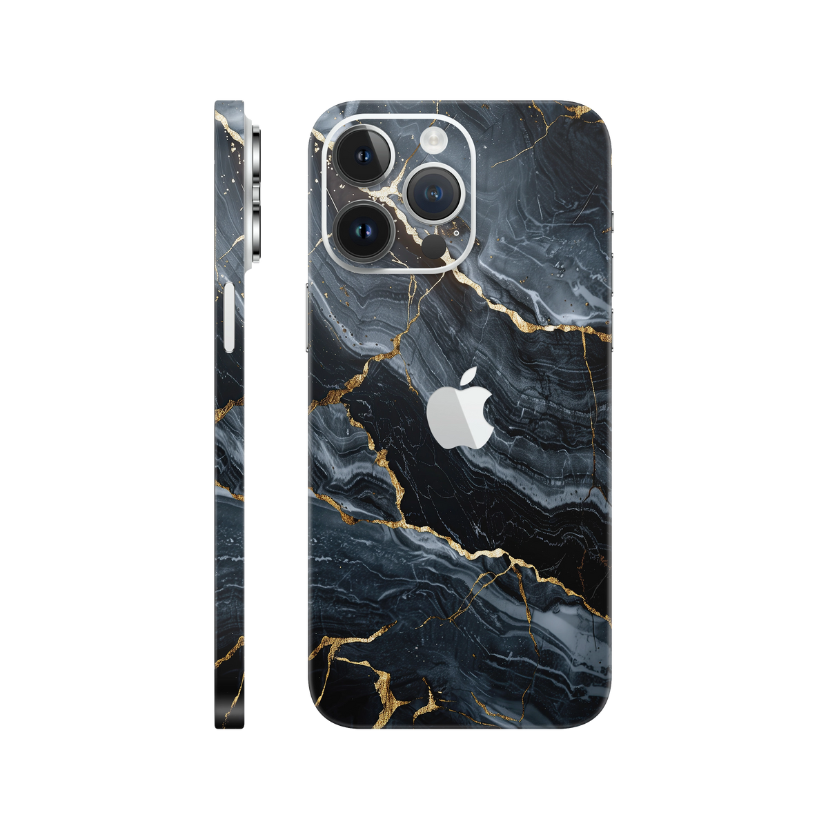 Folie de protectie pentru iPhone 14 Pro, eSkins Signature, Skin Gilded Abyss