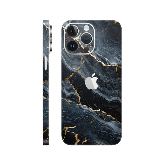 Folie de protectie pentru iPhone 14 Pro, eSkins Signature, Skin Gilded Abyss