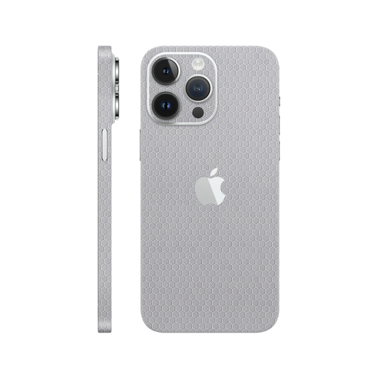 Skin iPhone 14 Pro, Honeycomb 3D Gray