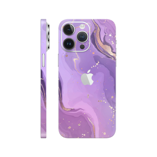 Folie de protectie pentru iPhone 14 Pro, eSkins Signature, Skin Lavender Swirl