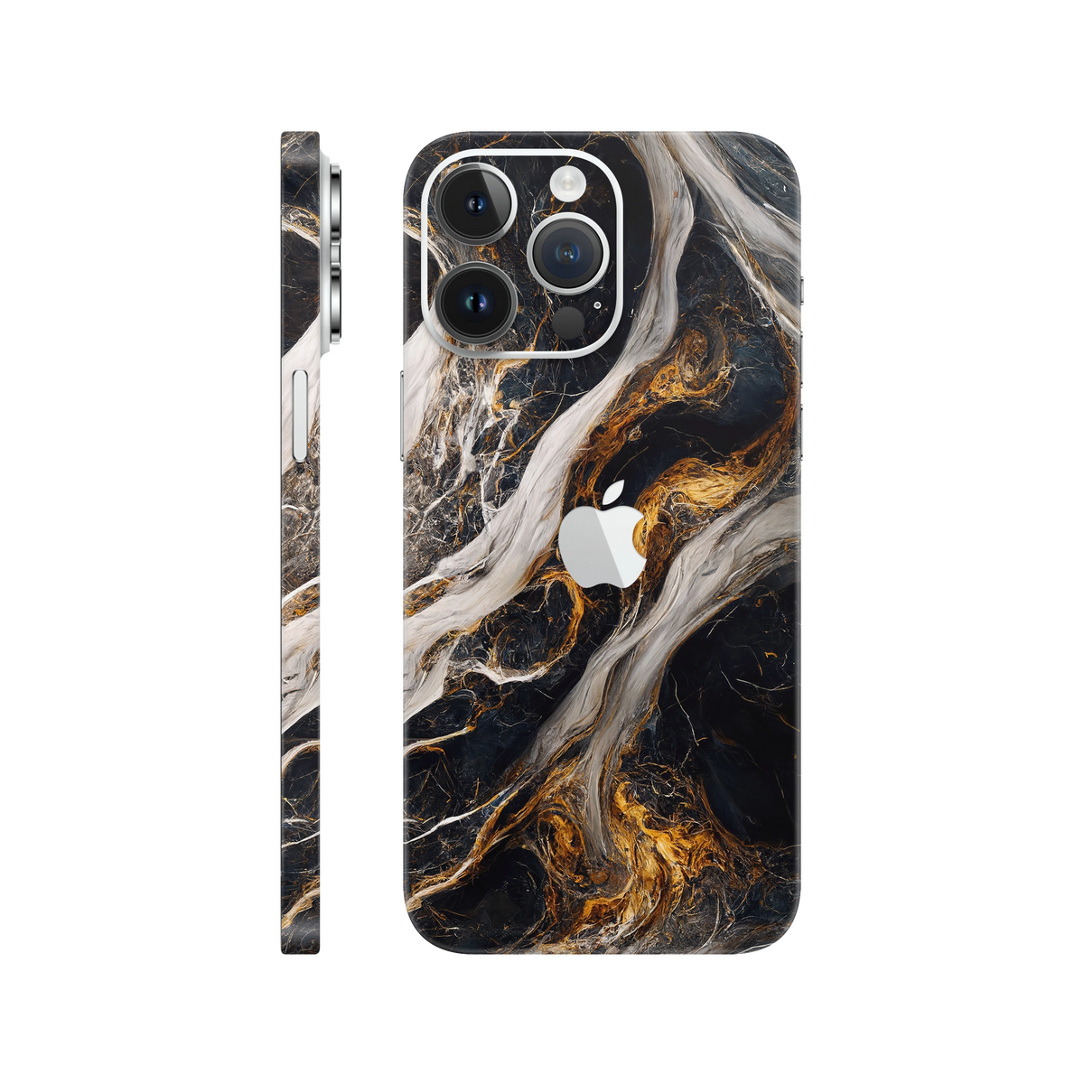 Folie de protectie pentru iPhone 14 Pro, eSkins Signature, Skin Luxe Nebula