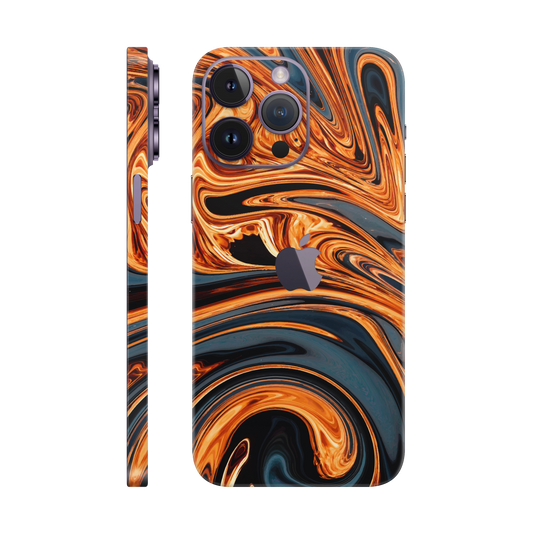 Folie de protectie pentru iPhone 14 Pro Max, eSkins Signature, Skin Amber Blaze