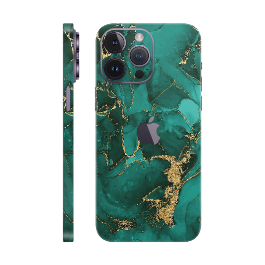 Folie de protectie pentru iPhone 14 Pro Max, eSkins Signature, Skin Ethereal Green