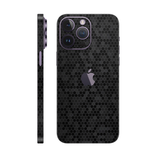 Skin iPhone 14 Pro Max, Honeycomb 3D Black