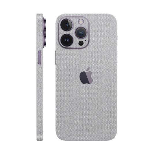 Skin iPhone 14 Pro Max, Honeycomb 3D Grey