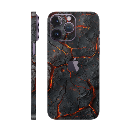 Folie de protectie pentru iPhone 14 Pro Max, eSkins Signature, Skin Inferno Crust