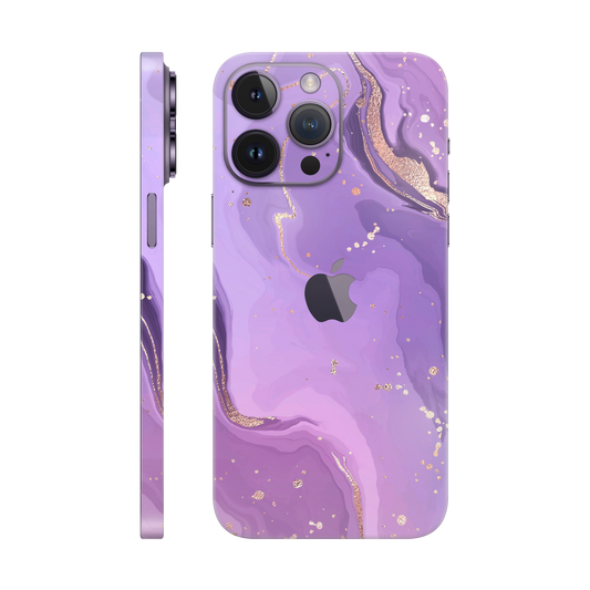 Folie de protectie pentru iPhone 14 Pro Max, eSkins Signature, Skin Lavender Swirl