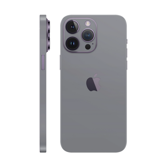 Folie de protectie pentru iPhone 14 Pro Max, eSkins Unique, Skin Mat Gri