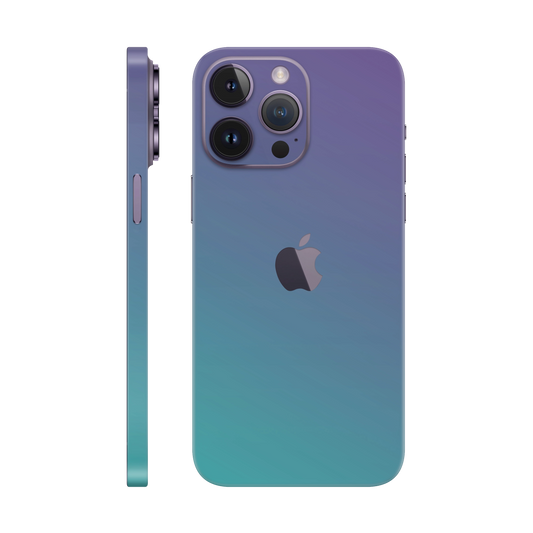 Skin iPhone 14 Pro Max, Cameleon Turquoise - Lavender 