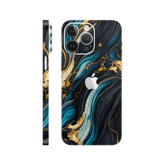 Folie de protectie pentru iPhone 14 Pro, eSkins Signature, Skin Mystic Ocean