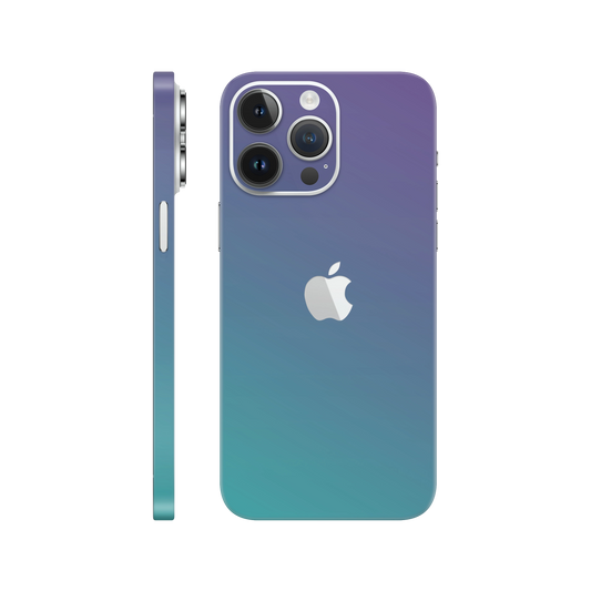 Skin iPhone 14 Pro, Chameleon Turquoise - Lavender