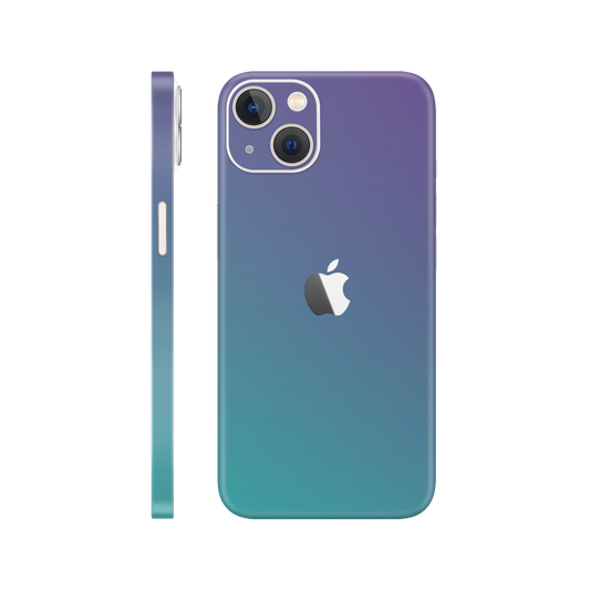 Skin iPhone 14, Chameleon Turquoise - Lavender