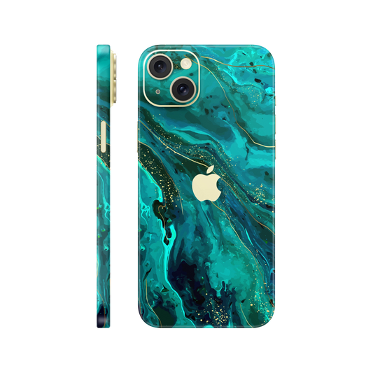 Folie de protectie pentru iPhone 15, eSkins Signature, Skin Celestial Lagoon