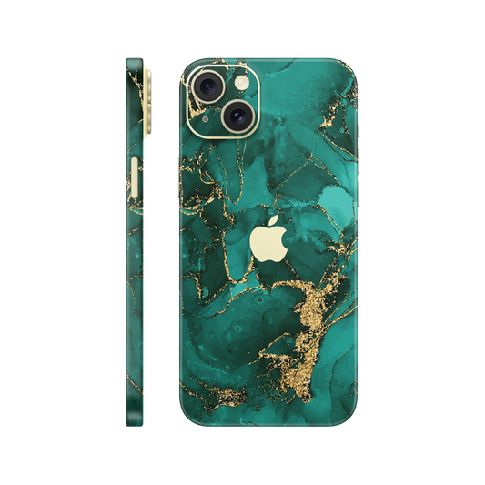 Folie de protectie pentru iPhone 15, eSkins Signature, Skin Ethereal Green