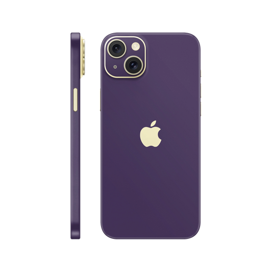 Skin iPhone 15, Matte Metallic Purple