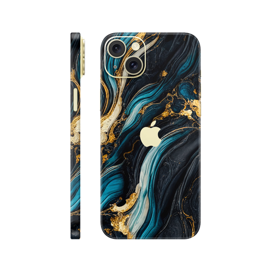 Folie de protectie pentru iPhone 15, eSkins Signature, Skin Mystic Ocean
