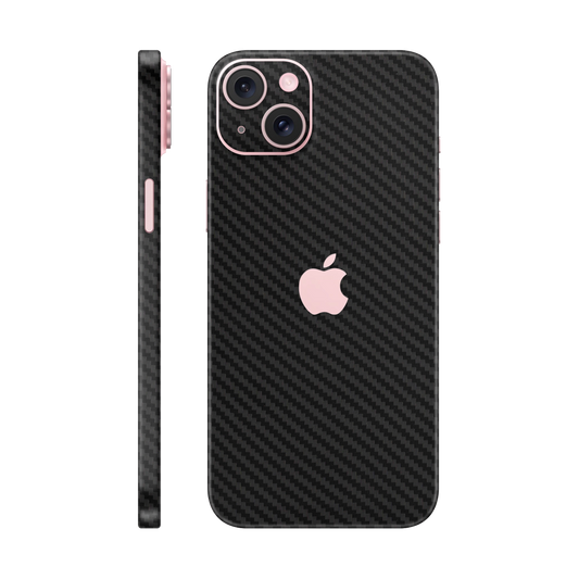 Skin iPhone 15 Plus, Carbon 3D Black 