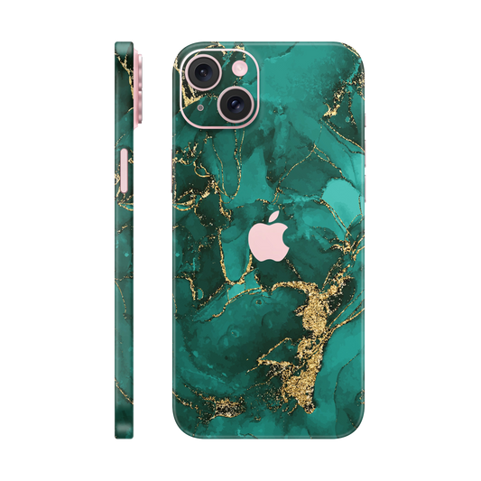 Folie de protectie pentru iPhone 15 Plus, eSkins Signature, Skin Ethereal Green
