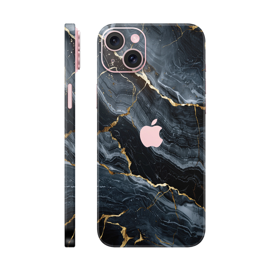 Folie de protectie pentru iPhone 15 Plus, eSkins Signature, Skin Gilded Abyss