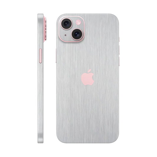 Skin iPhone 15 Plus, Metallic 3D Gray 