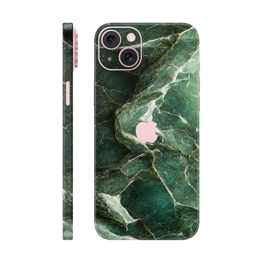 Folie de protectie pentru iPhone 15 Plus, eSkins Signature, Skin Mystic Emerald