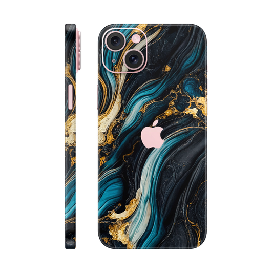 Folie de protectie pentru iPhone 15 Plus, eSkins Signature, Skin Mystic Ocean