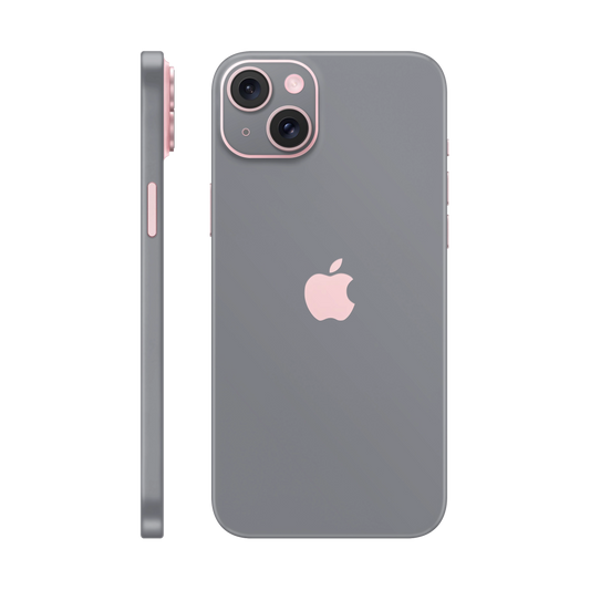 Folie de protectie pentru iPhone 15 Plus, eSkins Unique, Skin Mat Gri