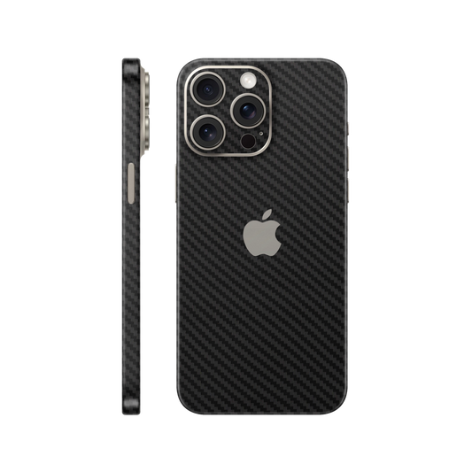 Skin iPhone 15 Pro, Carbon 3D Black 