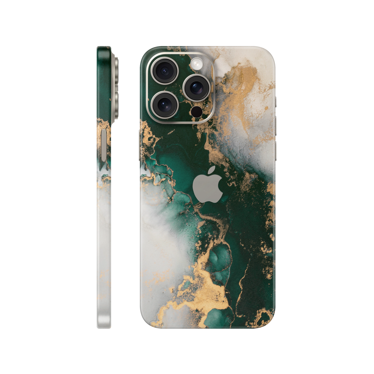 Folie de protectie pentru iPhone 15 Pro, eSkins Signature, Skin Forest Mist
