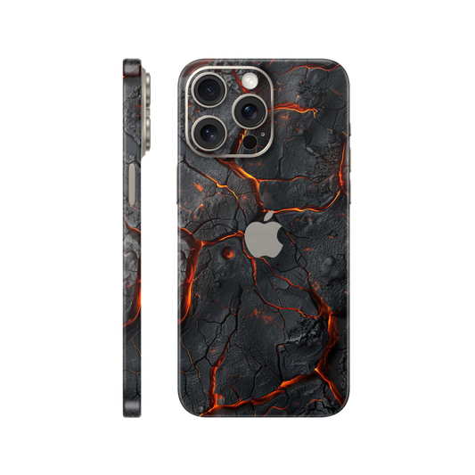Folie de protectie pentru iPhone 15 Pro, eSkins Signature, Skin Inferno Crust