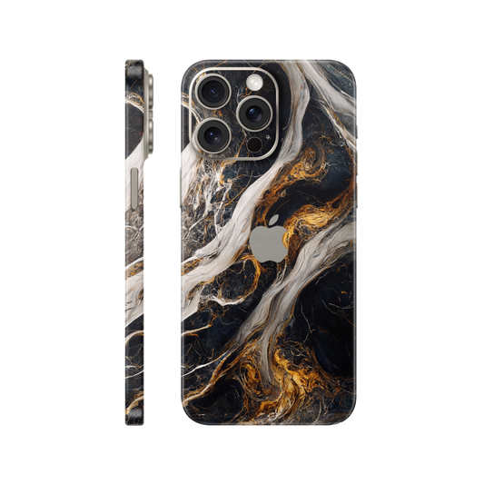 Folie de protectie pentru iPhone 15 Pro, eSkins Signature, Skin Luxe Nebula