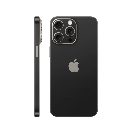 Folie de protectie pentru iPhone 15 Pro, eSkins Unique, Skin Mat Negru