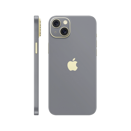 Folie de protectie pentru iPhone 15, eSkins Unique, Skin Mat Gri