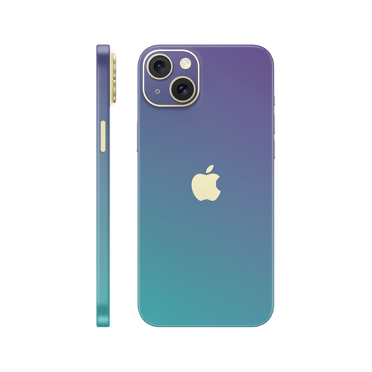 Skin iPhone 15, Chameleon Turquoise - Lavender