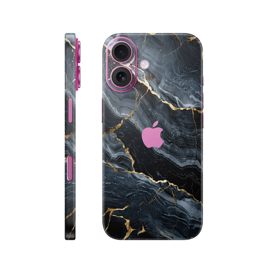 Folie de protectie pentru iPhone 16, eSkins Signature, Skin Gilded Abyss